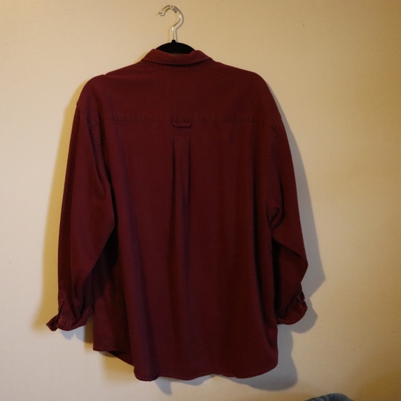 Eddie Bauer vintage red oversized button up - Picture 6 of 6